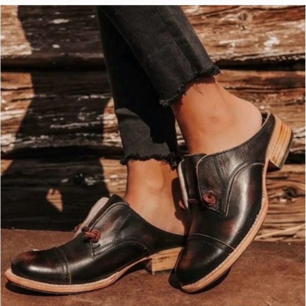 New FreeBird Malena Black Cherry Clogs Mules Slip Ons